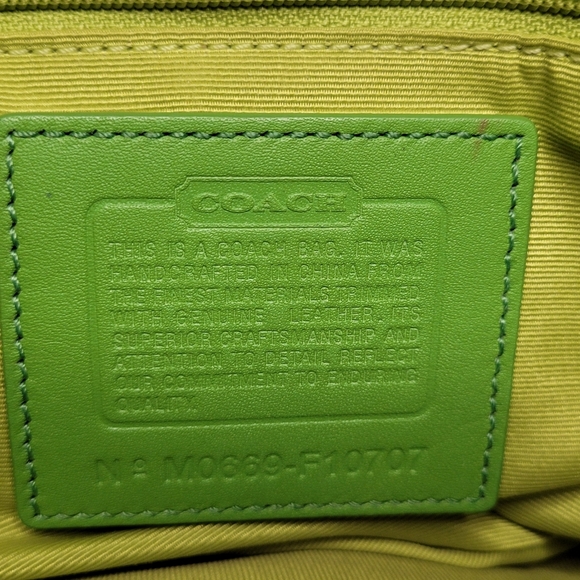 Coach Hampton Blue Soho Twill/Leather Shoulder Bag M0669-P10707 - Picture 10 of 13